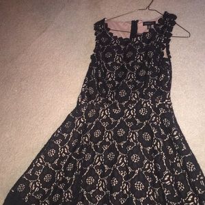Black and nude homecoming dress